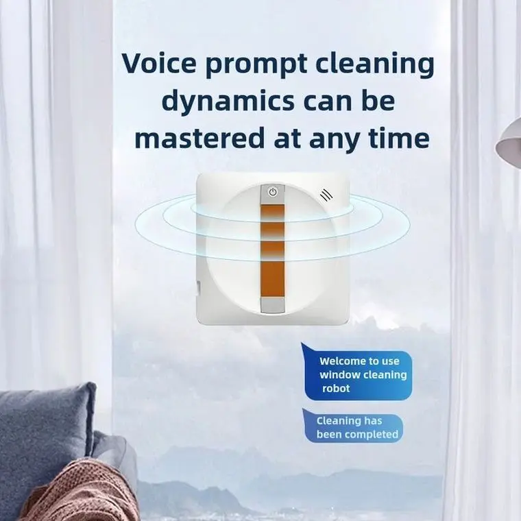 Ultra-Thin Robot Window Cleaner for Indoor Outdoor Use Featuring Remote Control Electric Power for Effortless Glass Cleaning