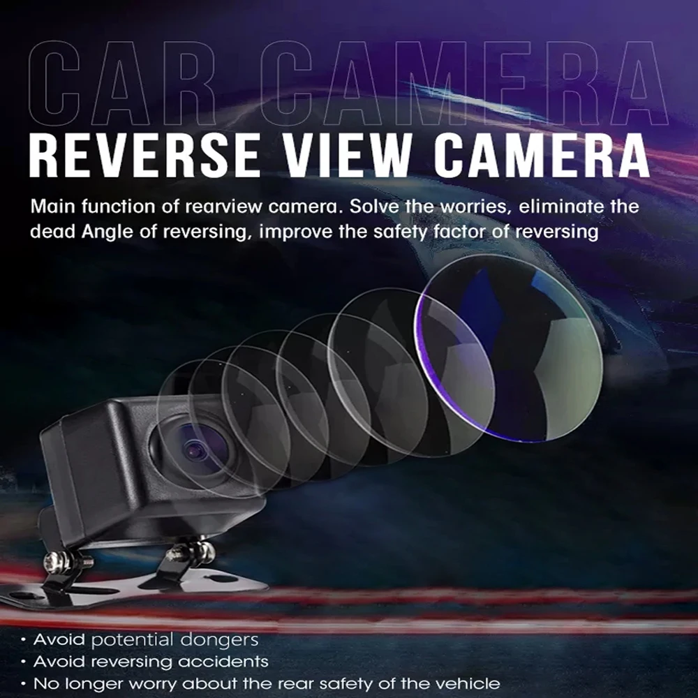 2PCS YWX Wholesale Night Vision Camera For Cars With System Rear View Camera Infrared Universal 12V Car Camera For Car Radio Scr