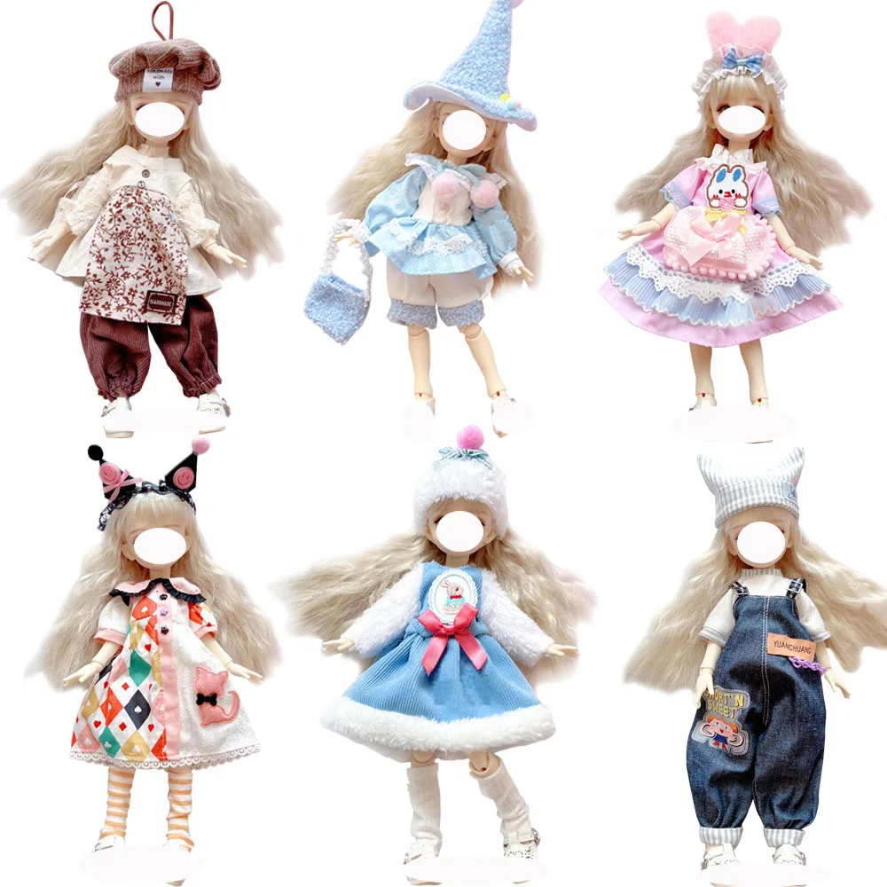 Cute GG Series Pretty Personalized Clothes for 30 cm 1/6 Bjd Byte Doll DIY Dress Up Clothing Skirt Casual Suit Socks Accessories