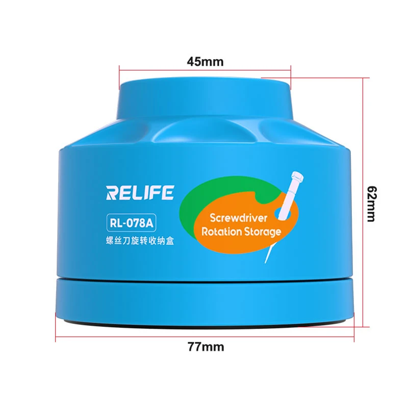 Relife-携帯電話タブレット用ロータリードライバー収納ボックス、修理ツール、360 ° 、14穴、RL-078A