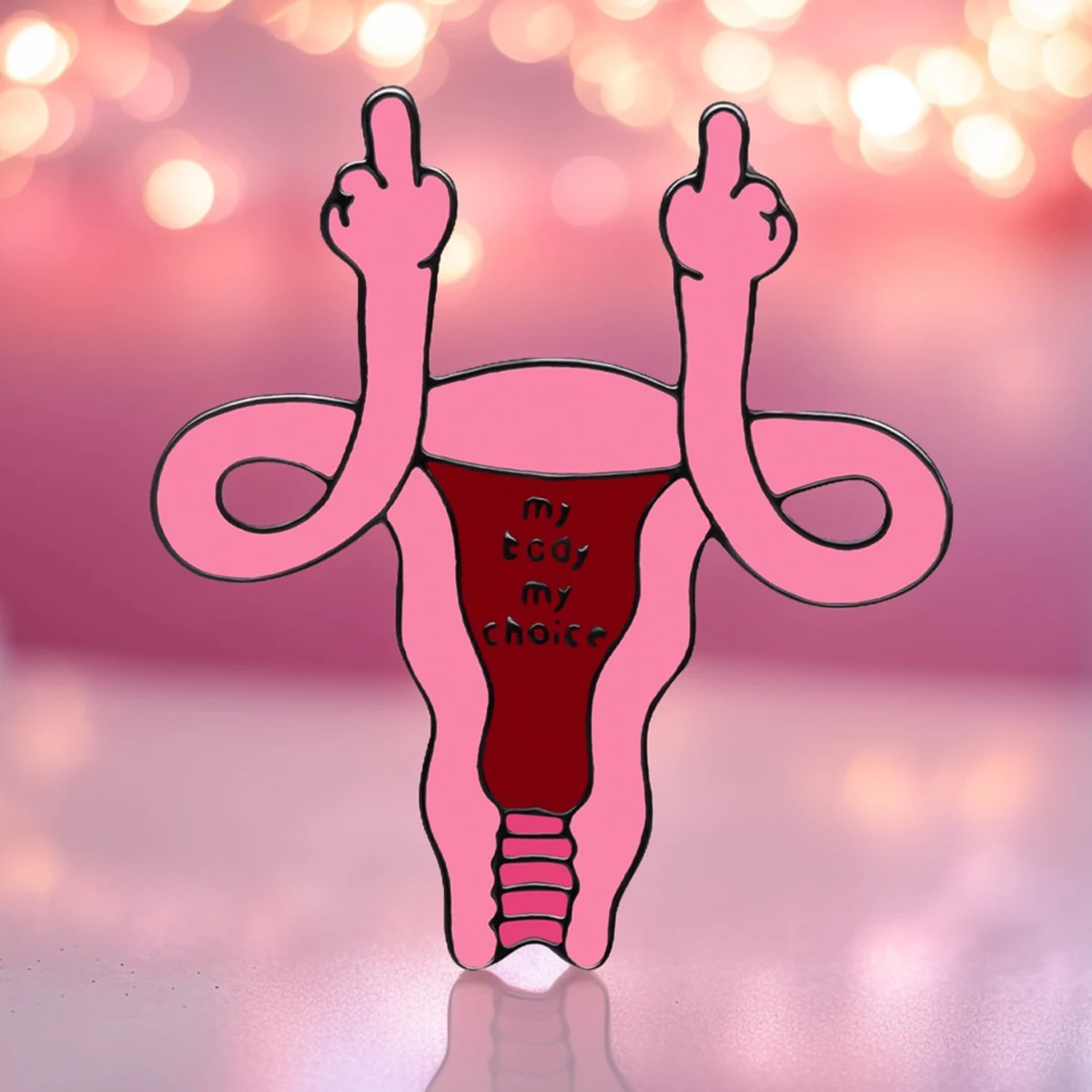 Medosor Uterus Gynecology Brooch Enamel Medical Pin Lapel Backpack Badge Accessories Medicine Gifts for Medico Doctor