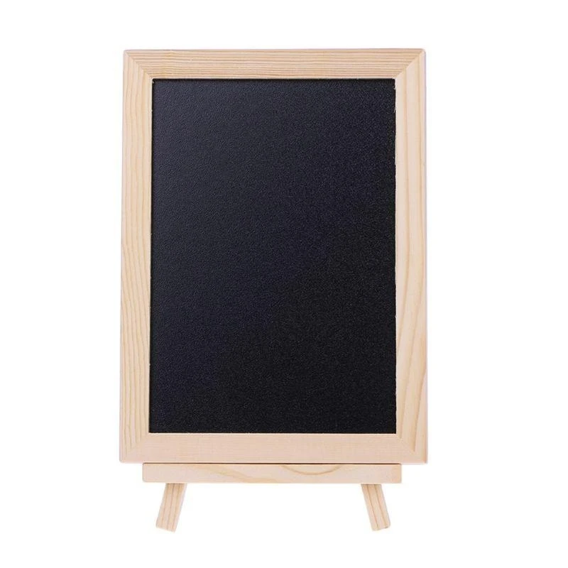 W89C Tabletop Chalkboard مزدوج الوجهين لوحة الرسائل اللوحة الأطفال الأطفال الأطفال