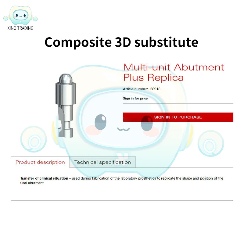 ノーベルバイオケアインプラントシステム用医療歯科マルチアナログチタン合金CNC精密製造OEM/ODM対応