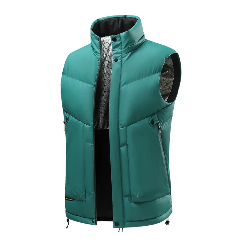 

Autumn Winter New Men Cotton Vest Jacket Sleeveless Hooded Waistcoat Jacket Male Casual Vest Coat Plus Size Men Graphene Vests