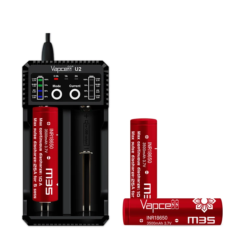 Original Grade A Vapcell 18650 Lithium Battery N40 4000mah F38 3800mah N36 3600mah F36 3600mah M35 3500mah Rechargable Cells