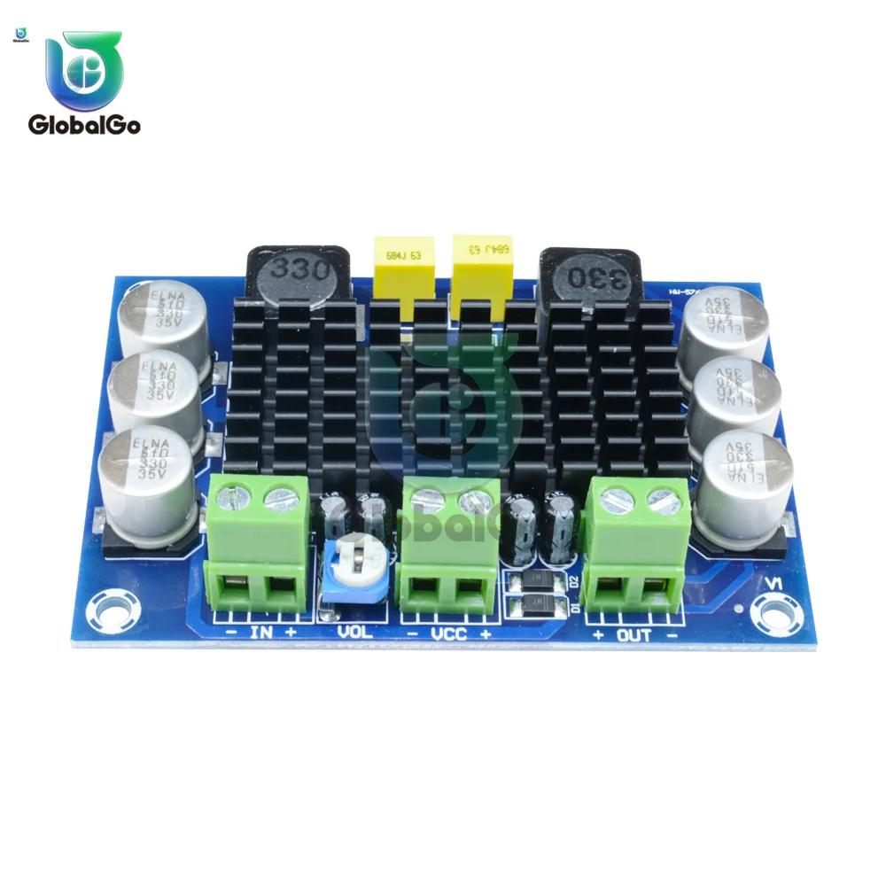 Mono Power Amplifier Board 80W Audio Power Amplifier Module Mono Power Amplifier DC10-24V Input Audio Power AMP
