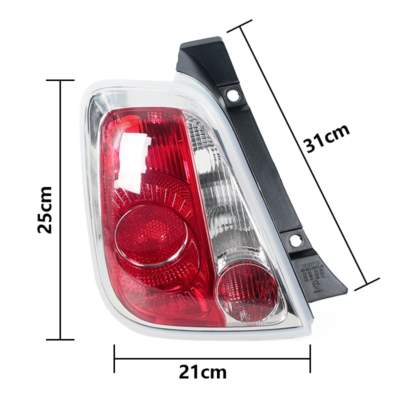 Tail Light Rear Bumper Brake Driving Reversing Lamp Turn Signal Lamp Anti-Rear Collision light Car Accessories For Fiat 500