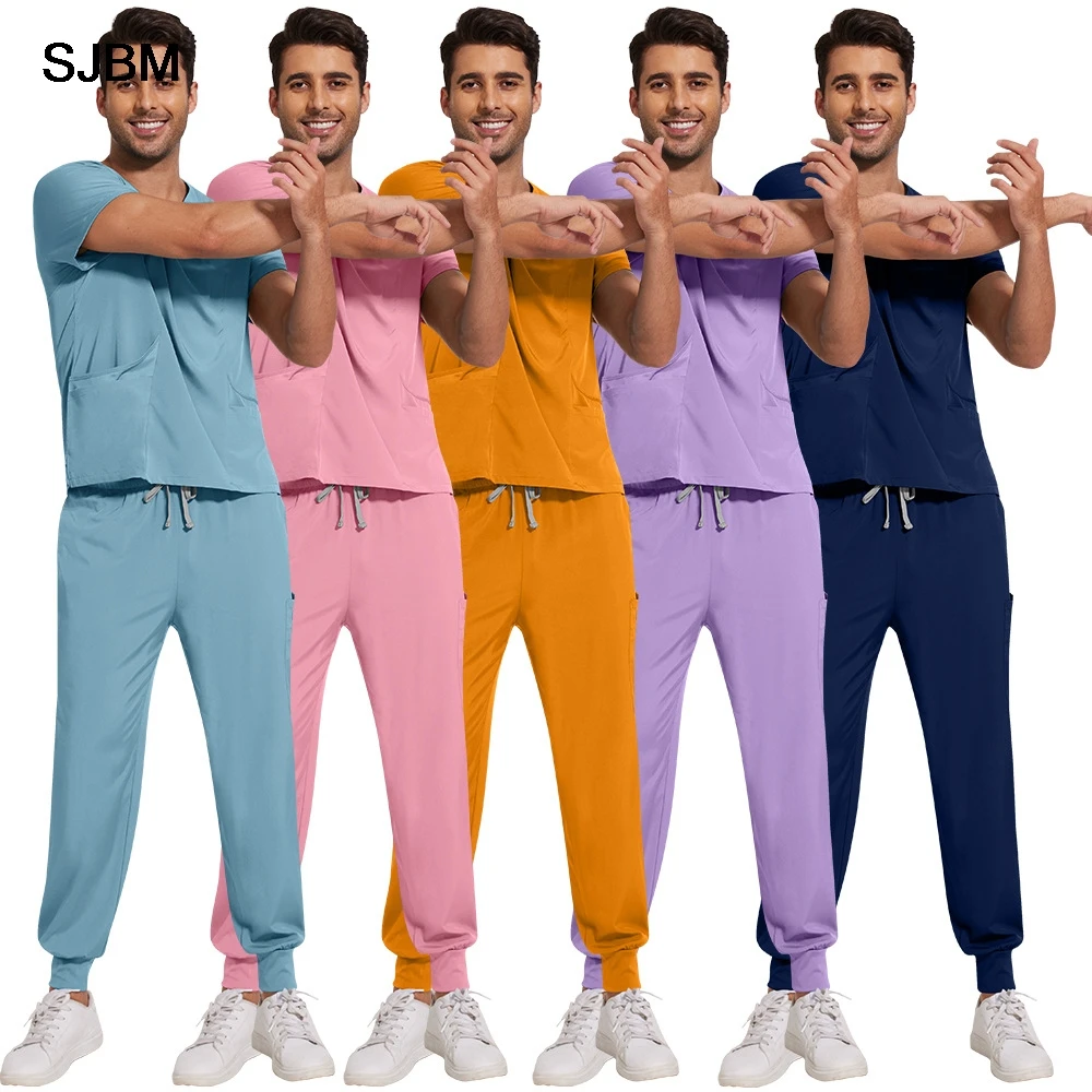 

Dental Clinic Beauty Salon Spa Workwear ClothesSlim Fit Men Scrubs Sets Surgical Clothes Medical Uniforms Nurses Accessories