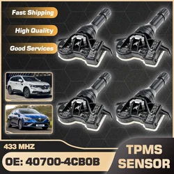 433 MHz Car Tire Pressure Sensor TPMS For Renault Koleos 2016-2022 For Renault Megane Van 2016-2023 40700-4CB0A 40700-4CB0B