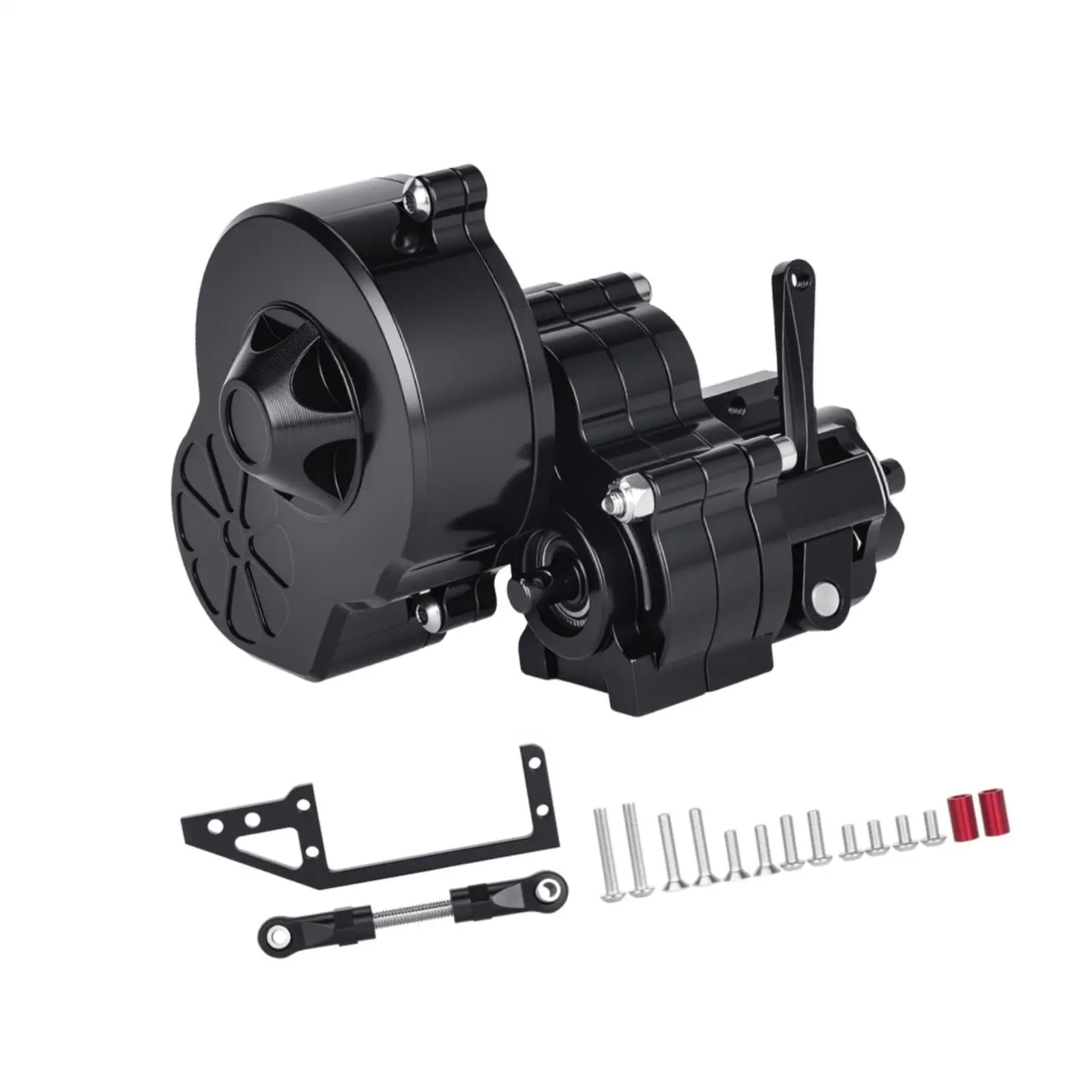 RC Metal Transmission Gearbox Upgrade Assembly Easy Installation Complete with Gear for 1/10 RC Crawler Hobby Car Accessories