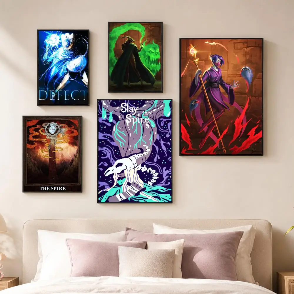 Game S-Slay the Spire Poster Vintage PP Paper Wall Art Home Decor Print for Bedroom Living Room Aesthetic Gift