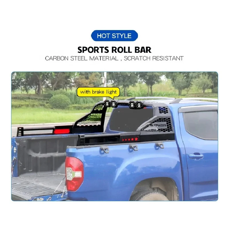 

Universal Roll bar silverado Pickup 4x4 Sports Ranger Roll bar for Navara Np300 Hilux Vigo Revo