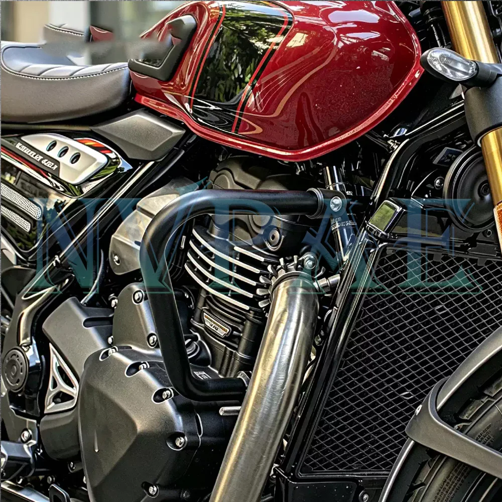 For Scrambler 400X XC Speed 400 Motorcycle Engine bumper Bar Full Hardware Easy Install Kit Motorcycle Crash Protection