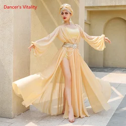 Belly Dance Professional Robe Clothes for Women Folk Fairy Elegant Court Dance Muwashahat Performance Suit Muwashahat Outfit