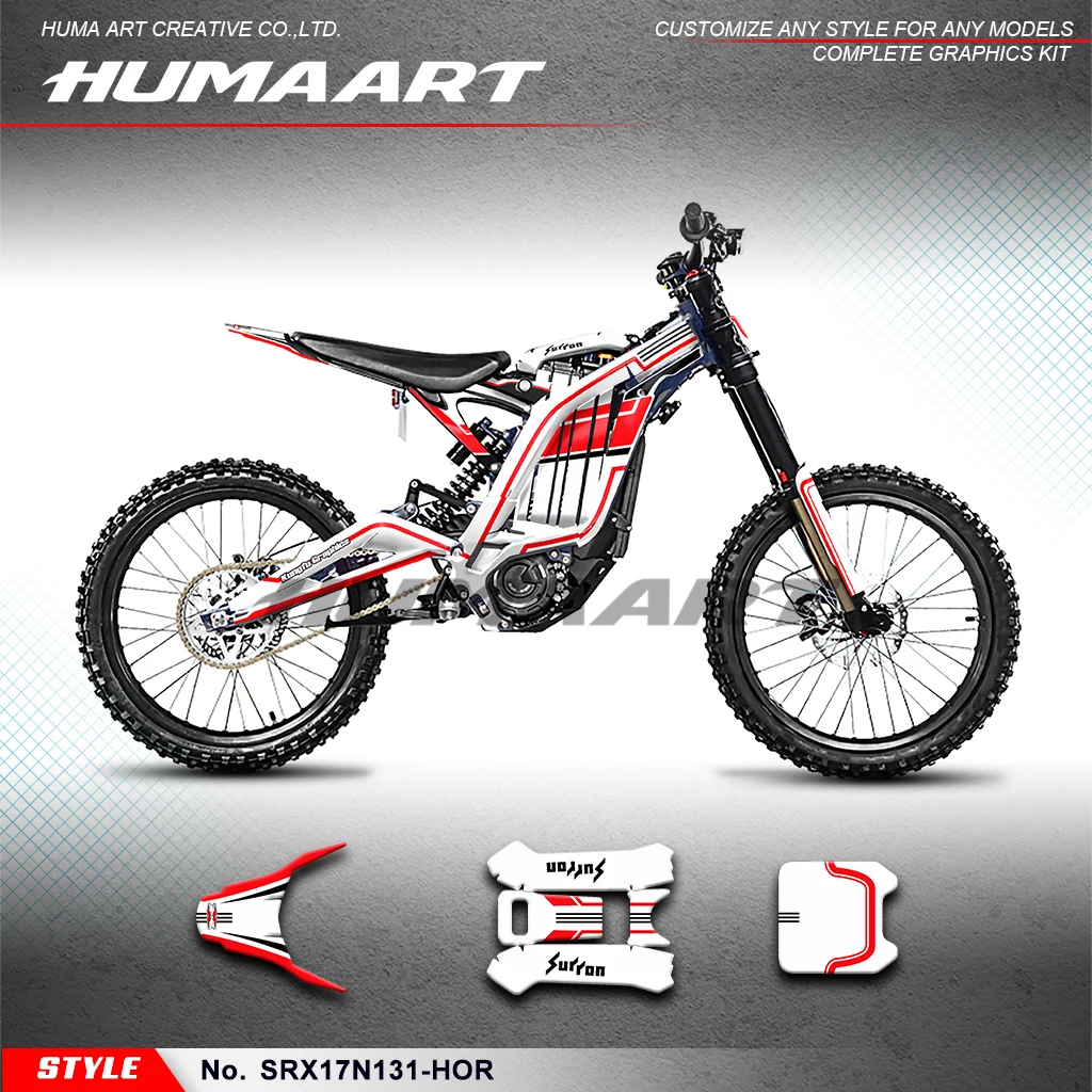 

Humaart Sticker Sheet Vinyl Wrap for Sur Ron Light Bee X/S Segway X160 X260 Dirt eBike, Style No.SRX17N131-HOR