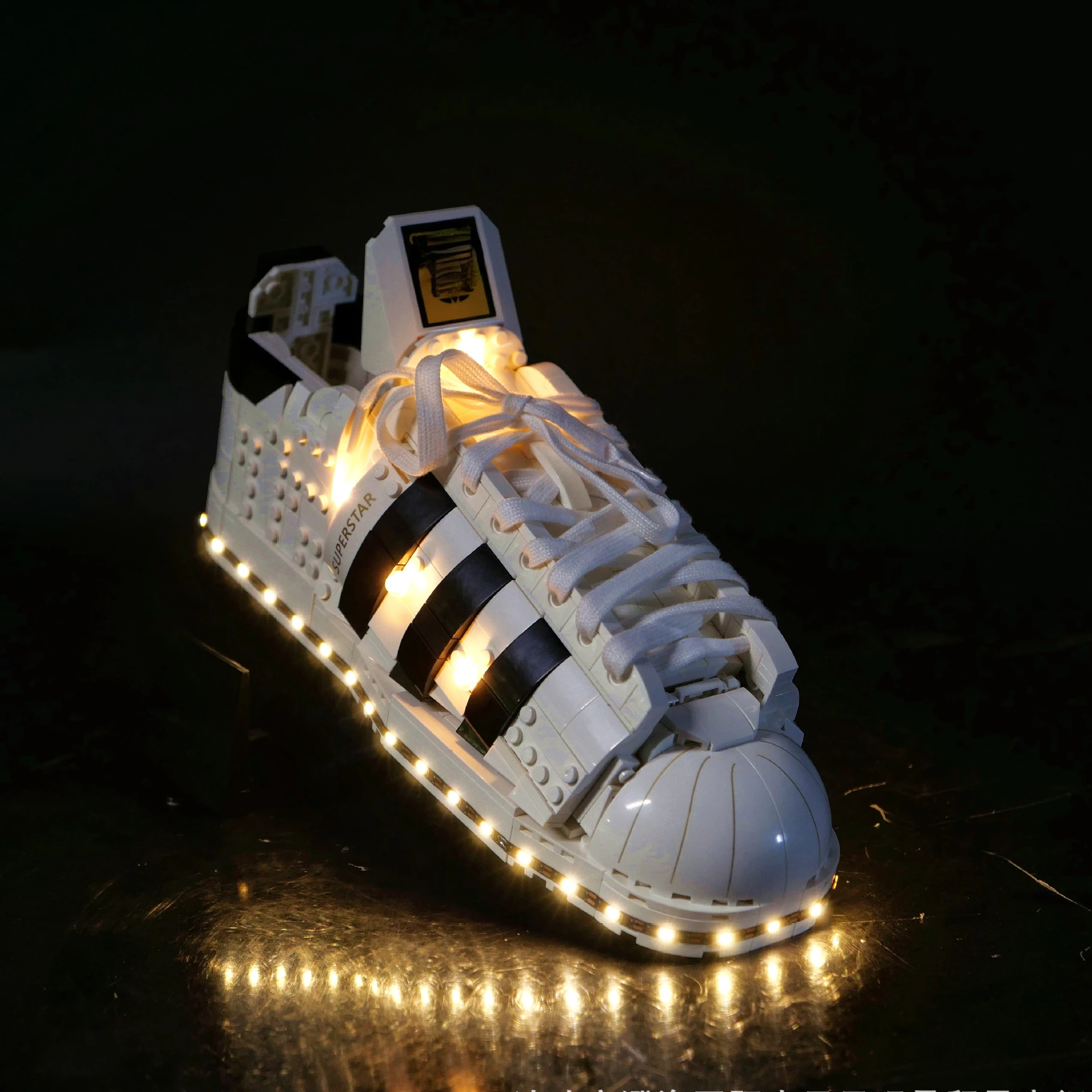 No incluye bloques de construcción, Kit de luz LED para Adidas Originals, Superstar 10282, Juguetes DIY, juego de iluminación solo para regalo