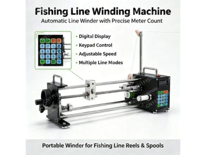 Automatic Electric Winding Machine Small Precise Counter Meter Coil Winder for Fishing Line Silk Cotton
