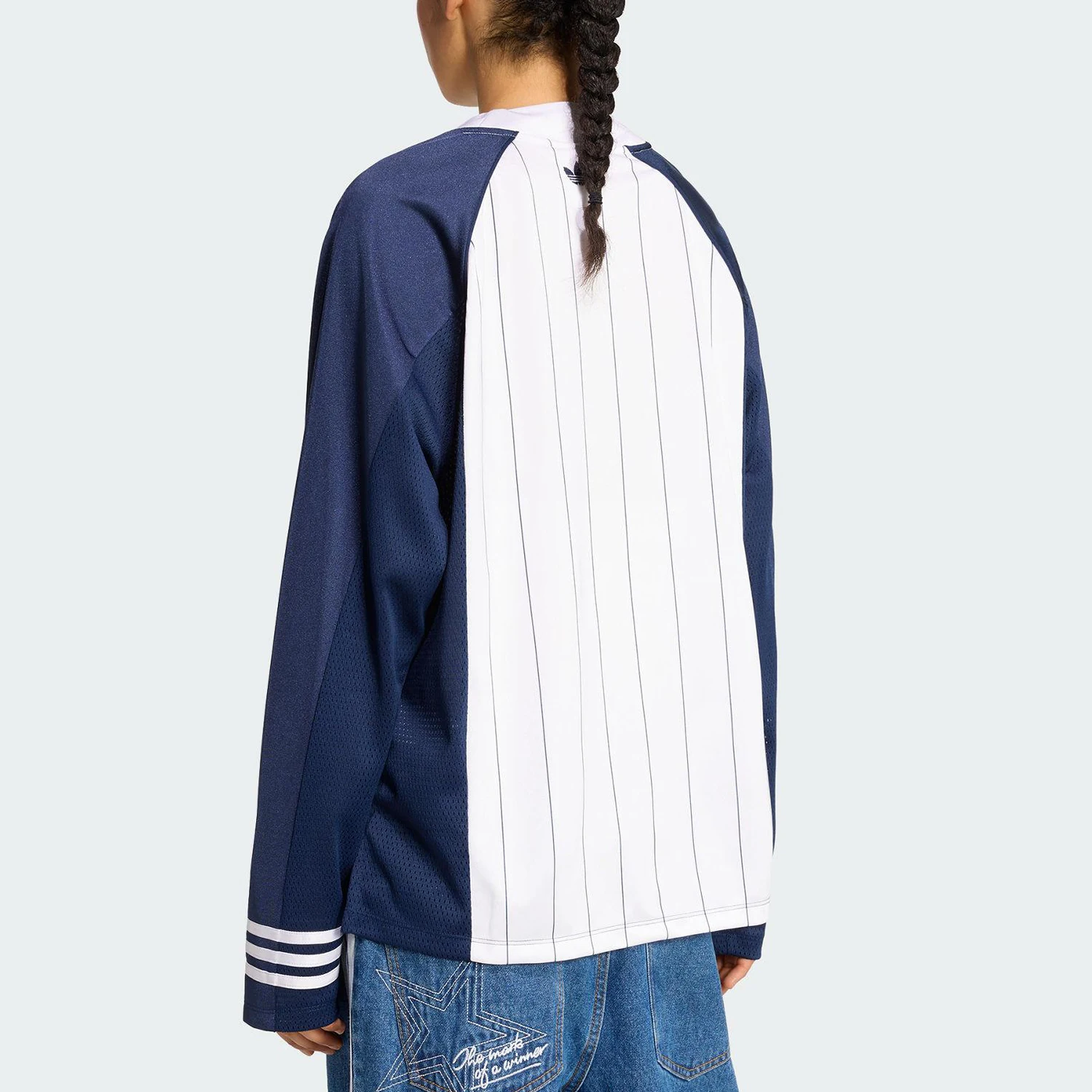 Adidas genuine Trefoil Women's American Retro Round Neck Hooded Long Sleeve KC6283