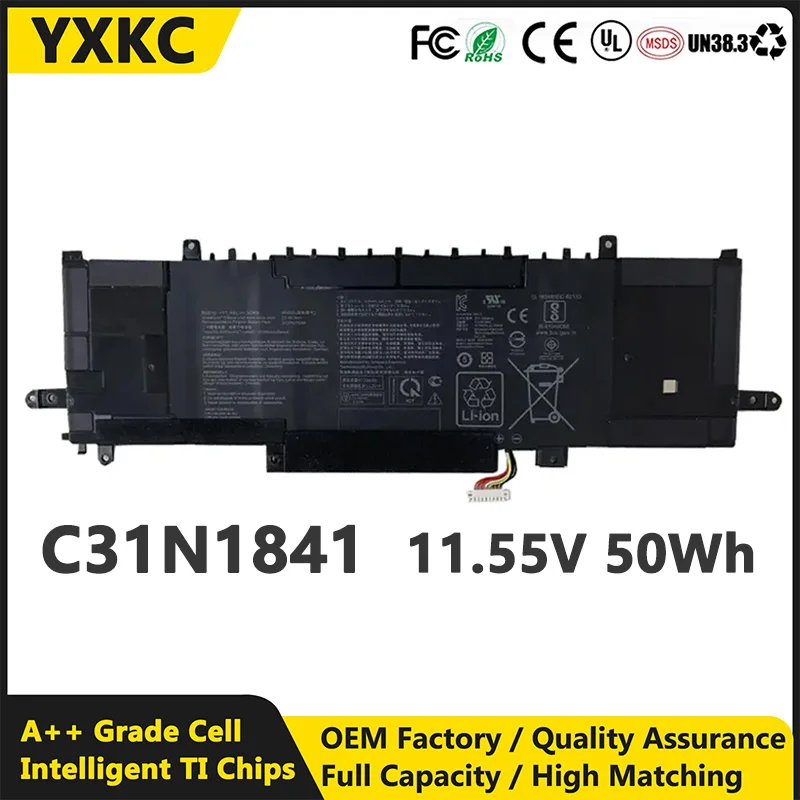 YXKC C31n1841 11.55V 50Wh Laptop Battery for Asus ZenBook UX334FL UX334FA UX333FAC UX433FL UX433FLC UM433DA