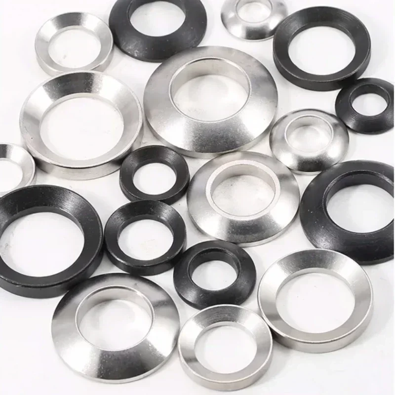Countersunk Spherical Cone Washer Concave Convex Gasket Carbon Steel Stainless Steel Assorted Size M6 To M48