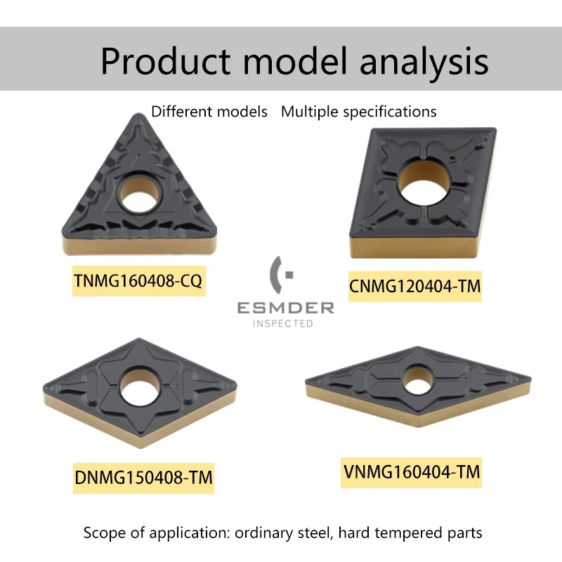 TNMG160404 22 CNMG120408 DNMG15 VNMG16 TM CQ HQ PM CNC Lathe External maching tools Turning Insert carbide cutter For Steel