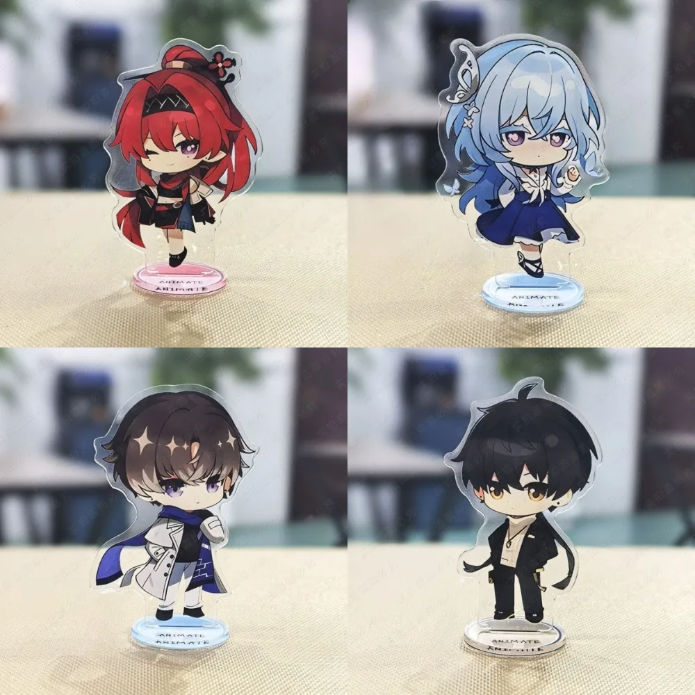 Game Wuthering Waves Q Version Acrylic Plaque Cute The Shorekeeper Yinlin XiangLiYao Stanging Sign Model Keychain Decoration