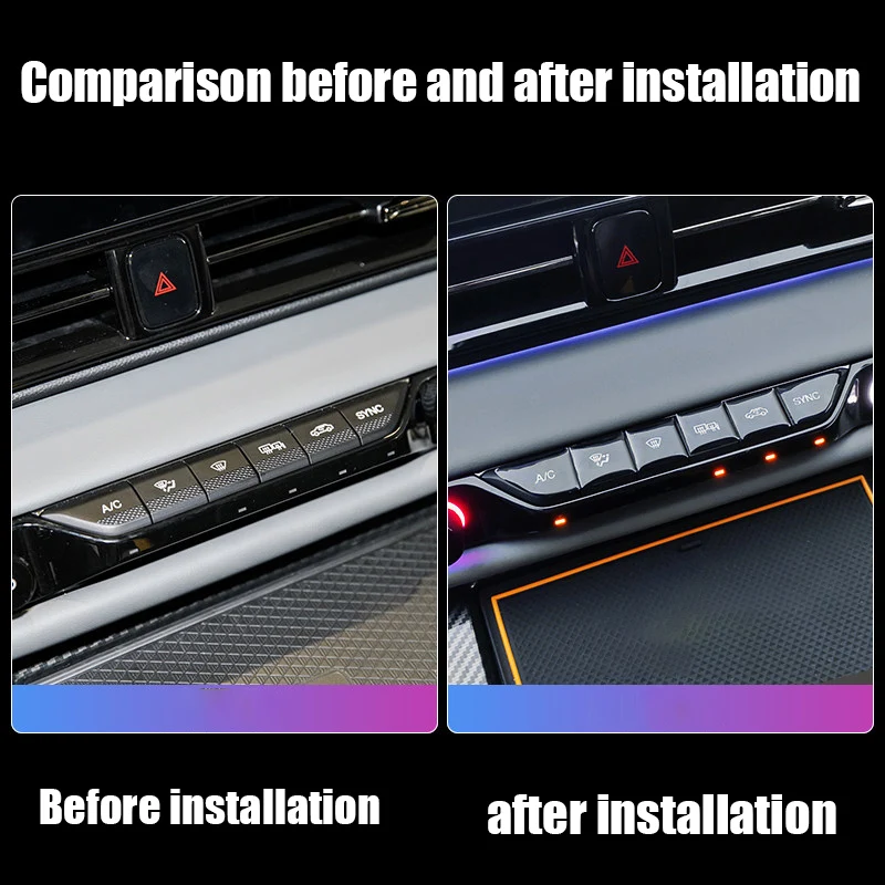 for Dodge Attitude GAC Empow 2025 2026 Air conditioning button sticker steering wheel button sticker drip adhesive material