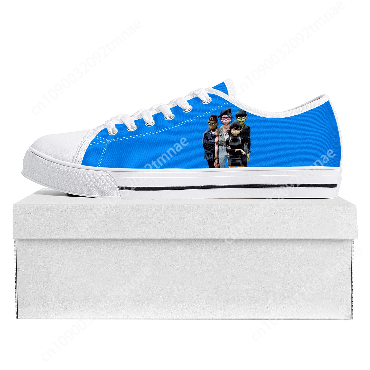 

Gorillaz Virtual Rock Band Fashion Low Top High Quality Sneakers Mens Womens Teenager Canvas Sneaker Couple Shoes Custom Shoe