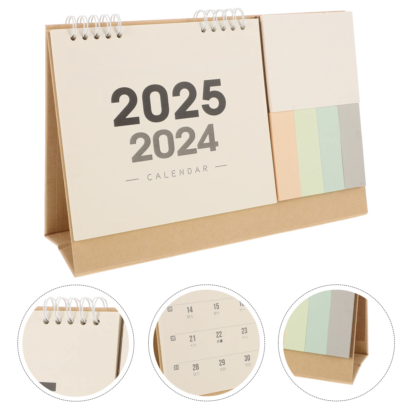 

Notebook Calendar Desk Table Small Desktop Flip for Paper Work