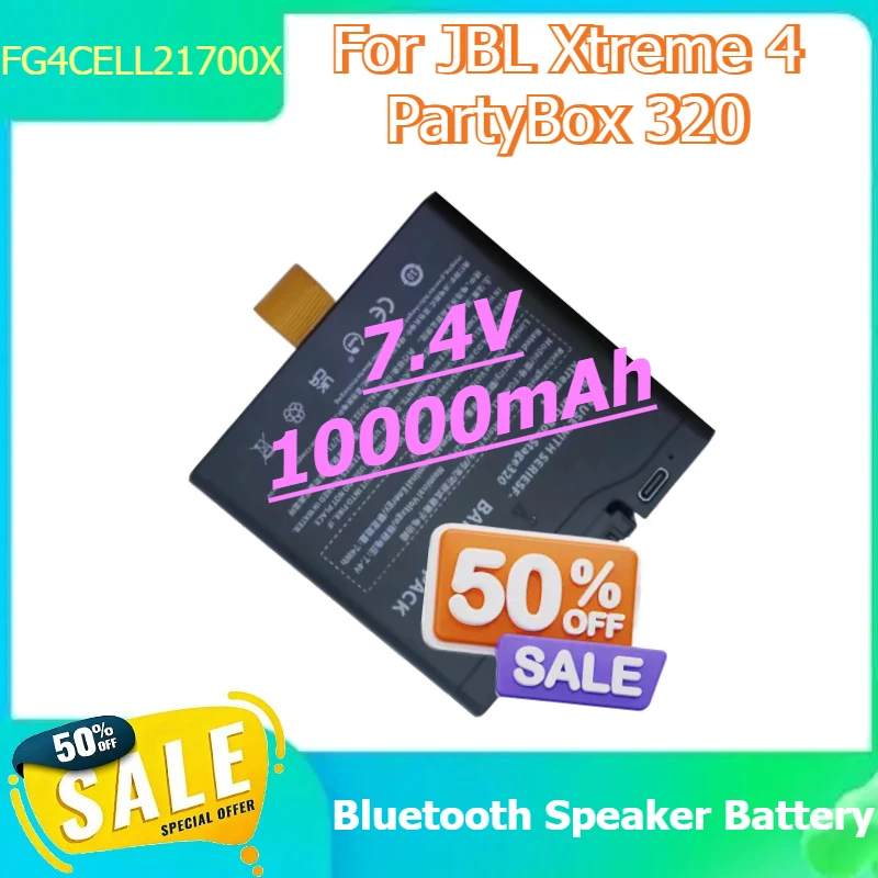 

FG4CELL21700X Digital Battery for JBL Xtreme 4 PartyBox 320 Bluetooth Speaker Battery 7.4V 10000mAh