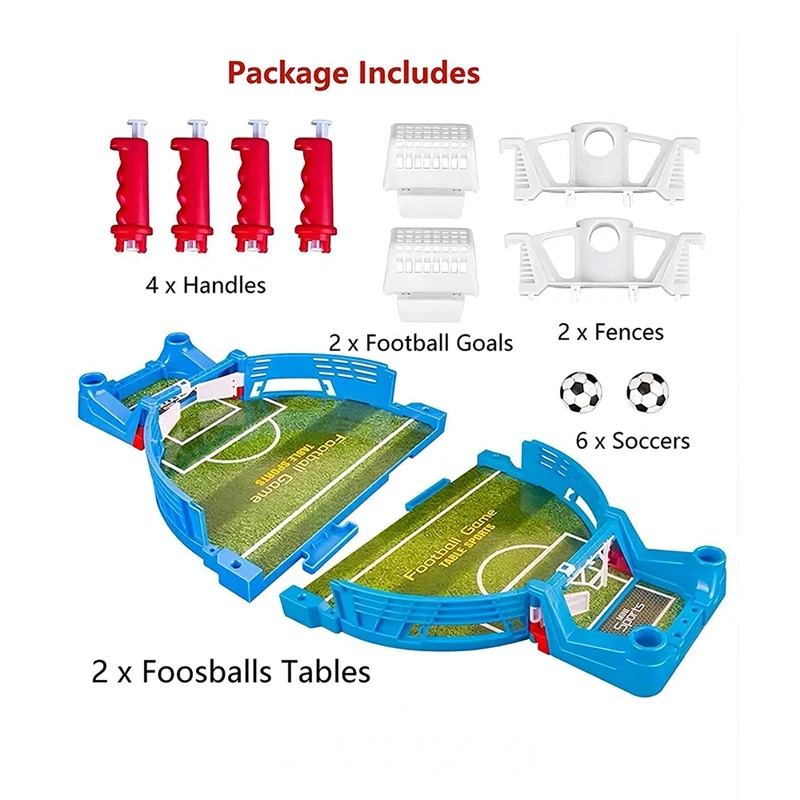 Foosball Tables, Mini Tabletop Football Game Set Soccer Tabletops Competition Sports Games, For Family Game Night Fun