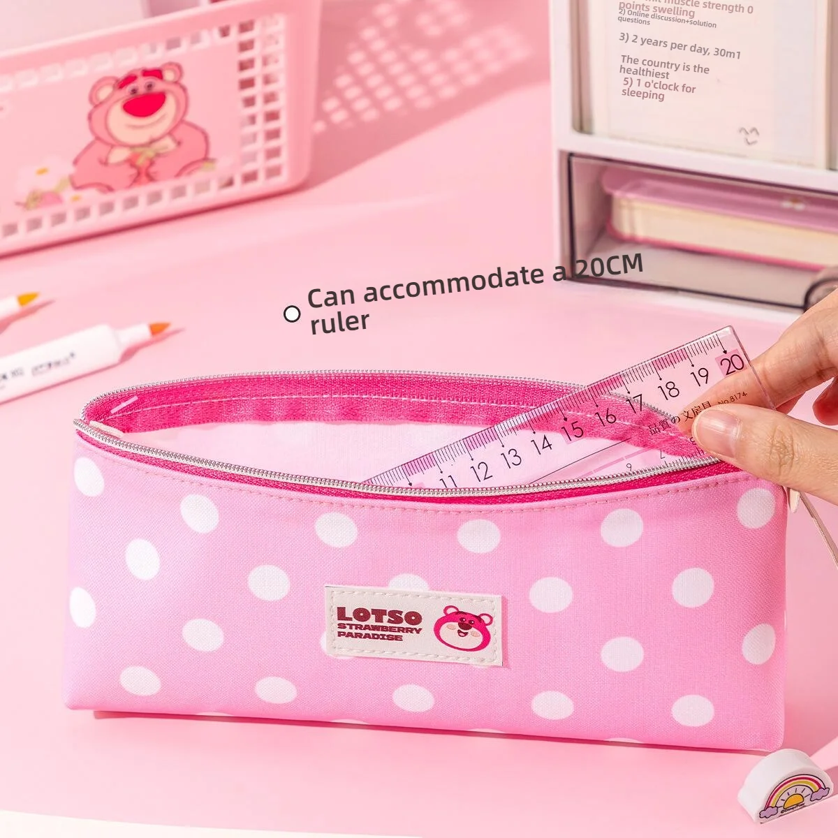 ديزني غرزة طالب القرطاسية قماش حقيبة أقلام رصاص ريترو مدرسة حقيبة أقلام رصاص اللوازم المدرسية حقيبة هدية