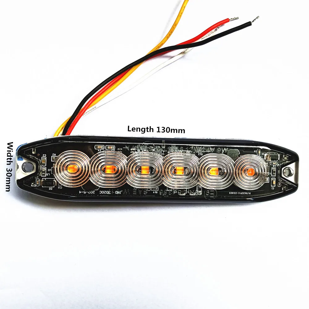 

Bright 18W Slim Car surface mounted LED Strobe Light,Grille light,6Leds*3W Red Blue Led Police warning light,waterproof