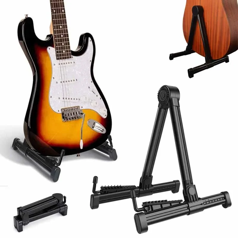 Universal Electric Guitar Stand A Frame Musical Rack Holder Folding Instrument Stand For Electric Guitar Bass Accessory