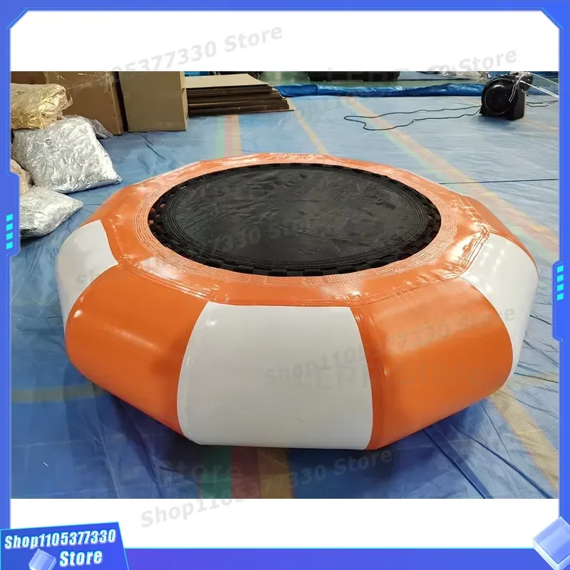 1.5m Outdoor Inflatable Water Trampoline for Kids Backyard Jumping Pad Durable PVC Bouncy Castle Summer Pool Toy Equipment