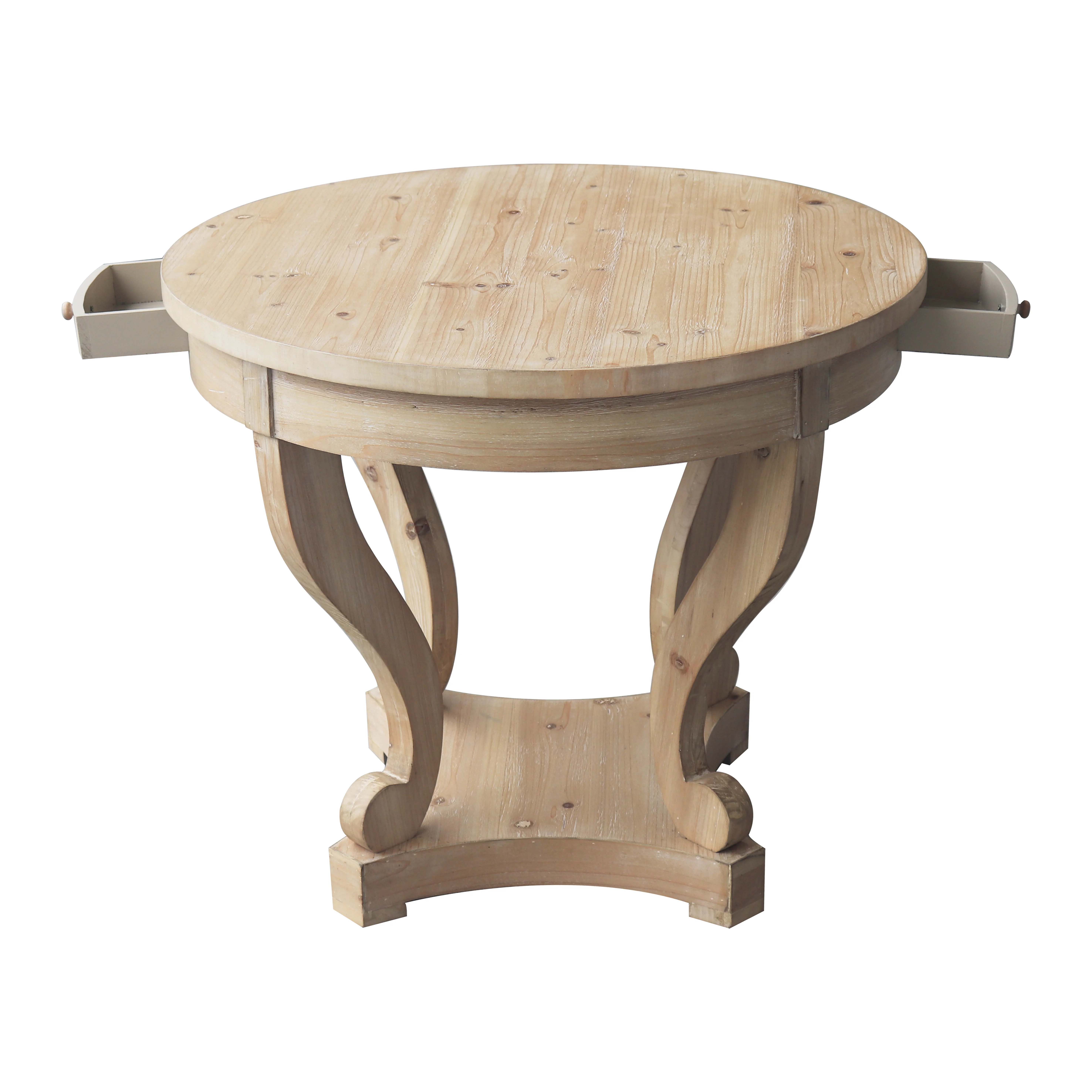 *Material Simple Study Makeup Modern Easy to Assemble Farmhouse Style Wood and Iron Wooden Dining Table Side Table