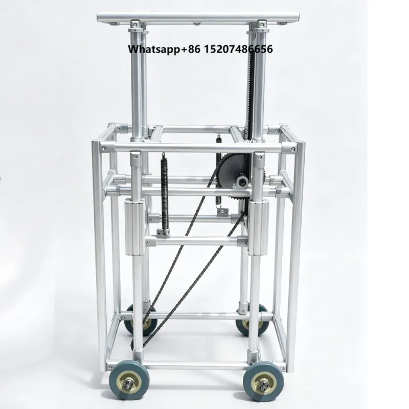 Aluminum Lean Pipe LCIA Low Cost Automation Gravity Reciprocating Trolley Lean Production Material Handling Cart No Electric