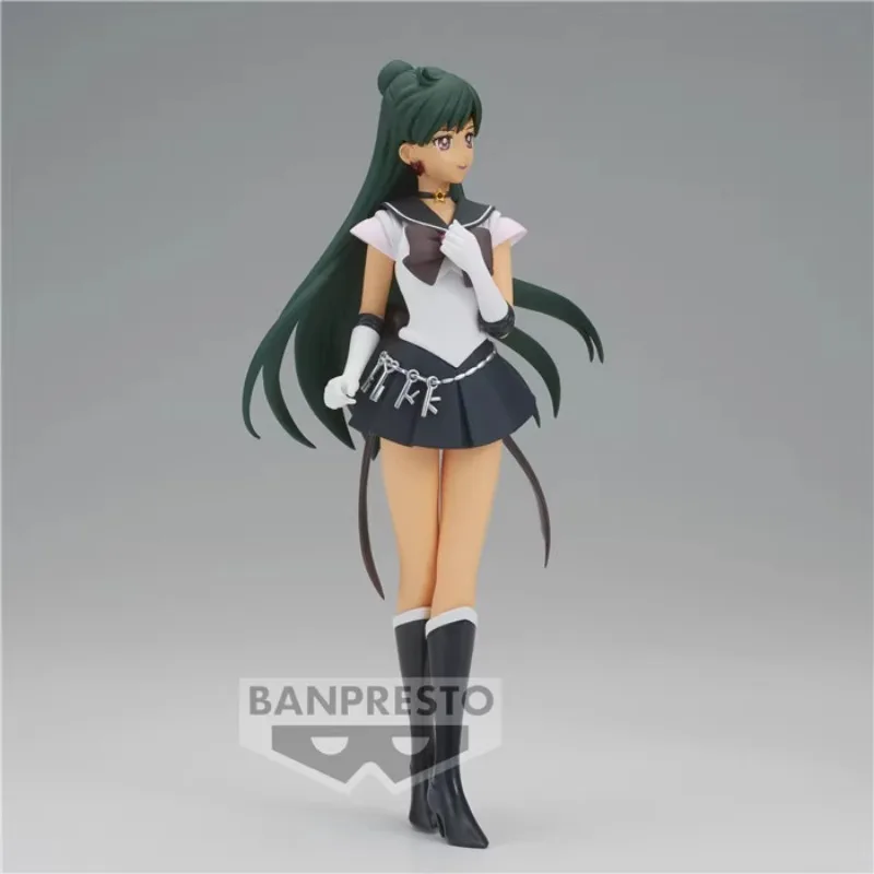 Original Genuine BANPRESTO GLITTER GLAMOURS Meiou Setsuna Sailor Moon Eternal SUPER SAILOR PLUTO 23cm Model Animation Toy