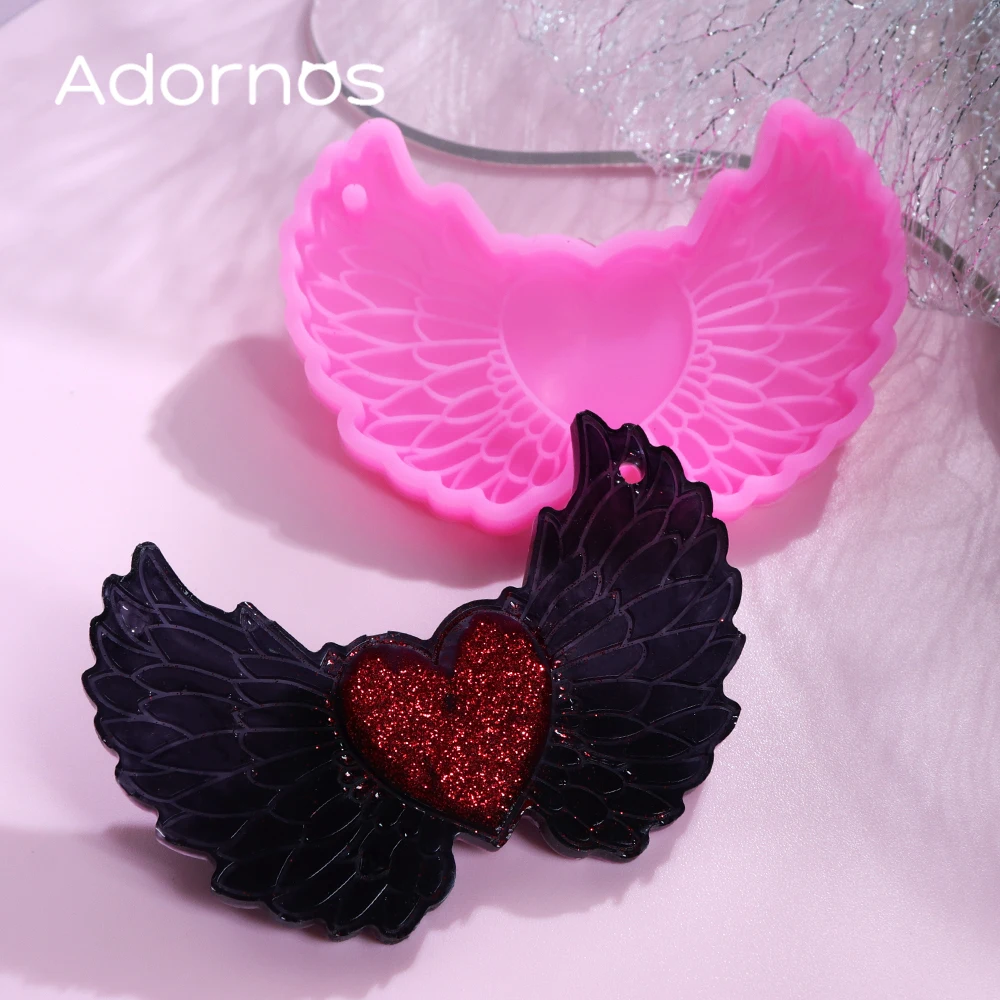 

Форма для крыльев любви, подвеска «сделай сам», принадлежности для рукоделия, кошачий коготь, крыло, силиконовая форма, ювелирные изделия из смолы, изготовление подвесок, брелок ручной работы, аксессуары