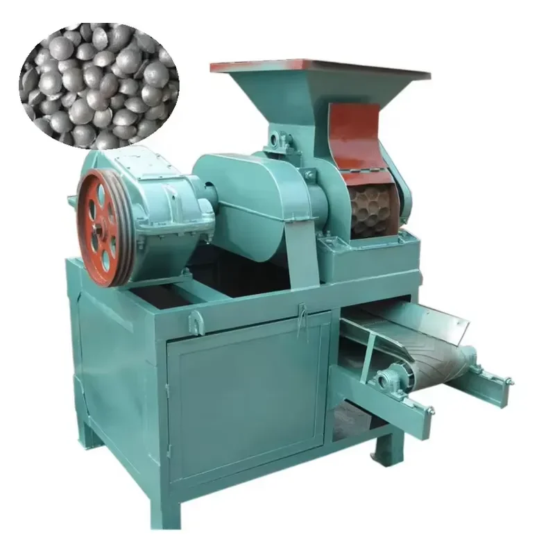 Automatic Barbecue Charcoal Briquette Machine Heavy Roller Press for Briquettes High Outputl Compacting Machine