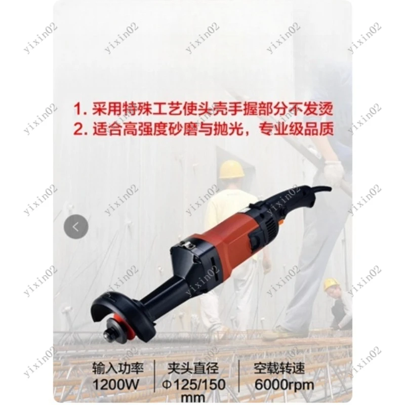 

Тяжелая промышленная портативная прямая шлифовальная машина 1600 Вт, мощный электрический шлифовальный станок для полировки металлообработки