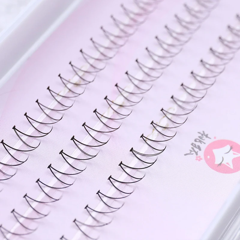 3D V-Type False Eyelashes Natural Individual Curl Lashes Cluster Lash Wispy Spikes Fairy Grafted Eyelash Extension Makeup Tools