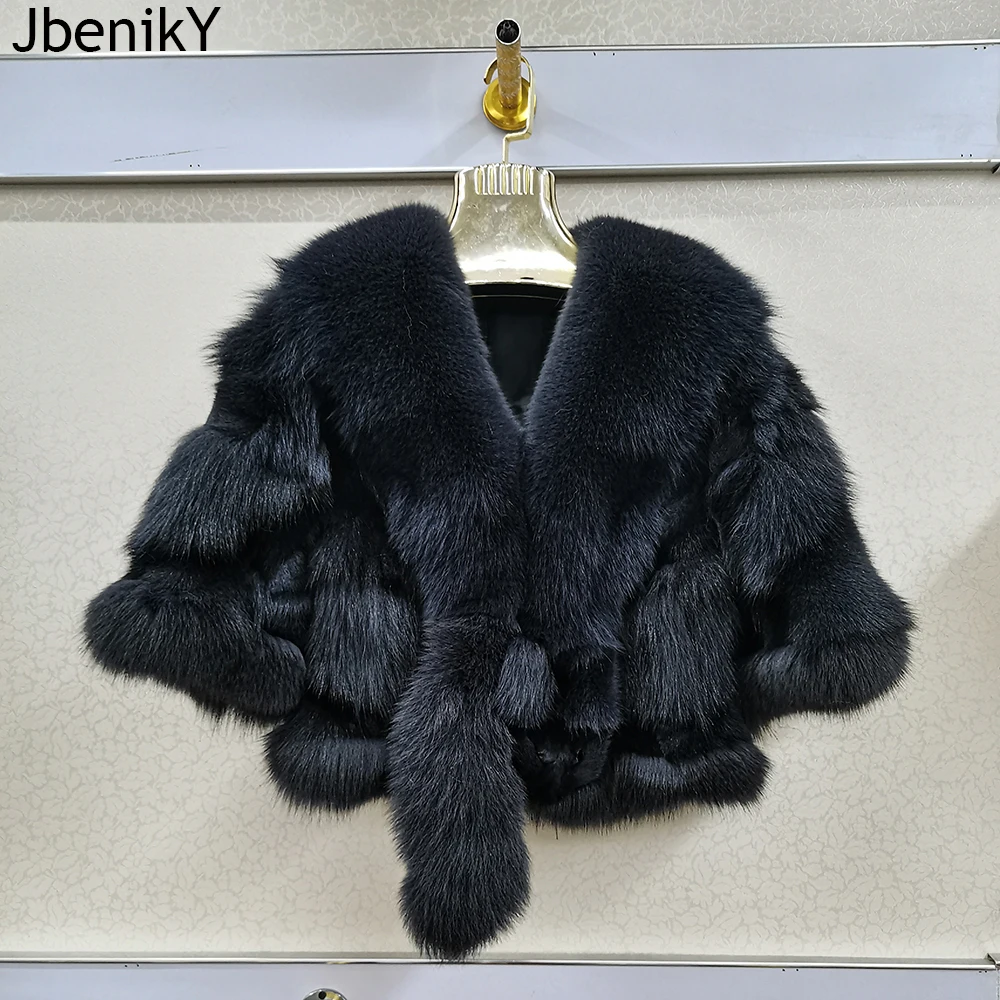 

New Arrival Women Real 100% Natural Fox Fur Coats Autumn Winter Wholeskin Fox Fur Short Style Jacket Warm Real Fox Fur Overcoats