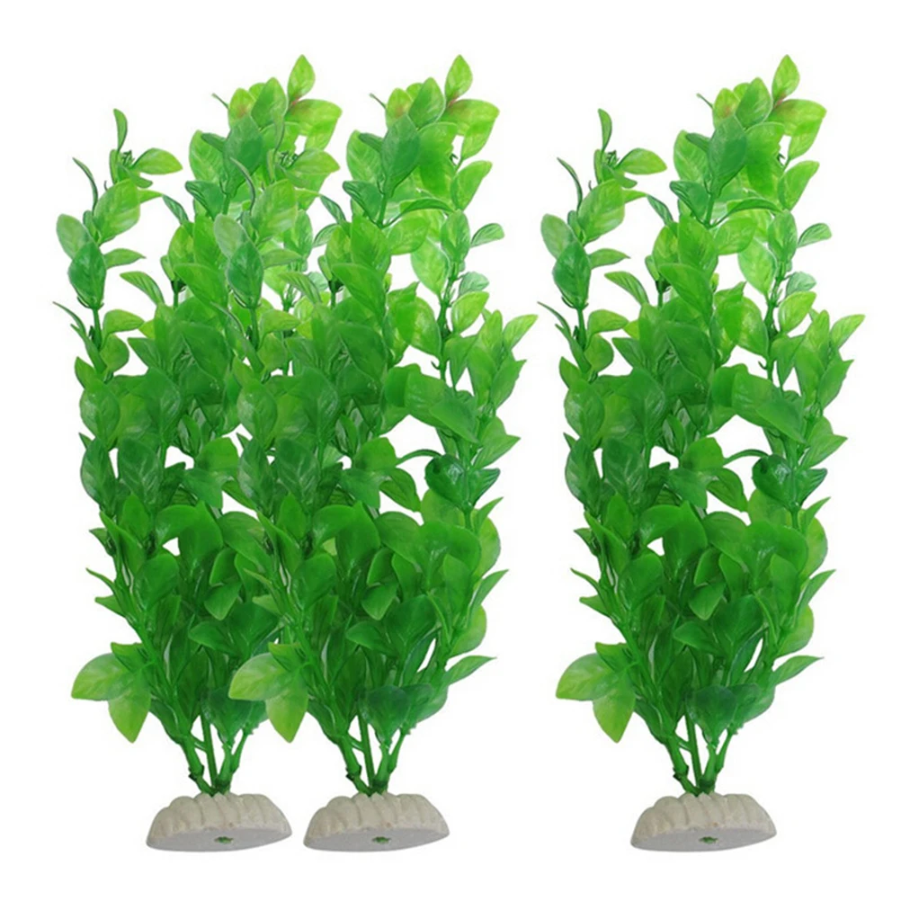 

4pcs Fish Tank Decoration Lifelike Artificial Plants For Aquarium Fresh Salt Water No Toxic Easy Decor