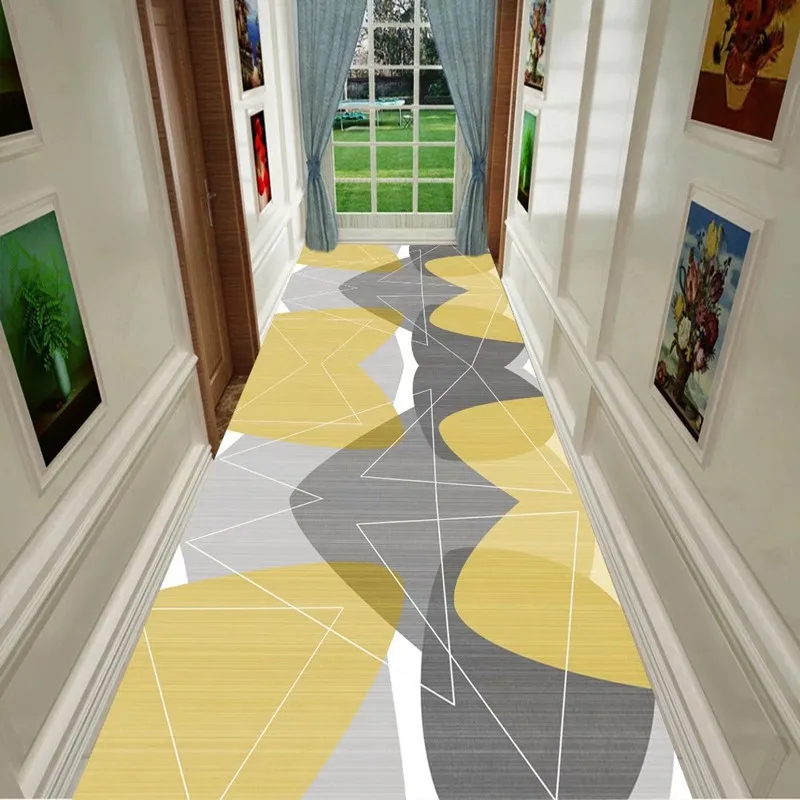 Alfombra 3d con estampado geométrico moderno para sala de estar, pasillo, alfombra larga, alfombra de cocina, alfombra informal, decoración del hogar