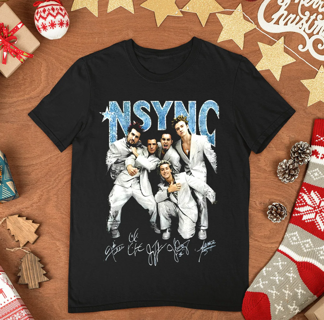 

Inspired NSYNC Band For Family Black T shirt All Size