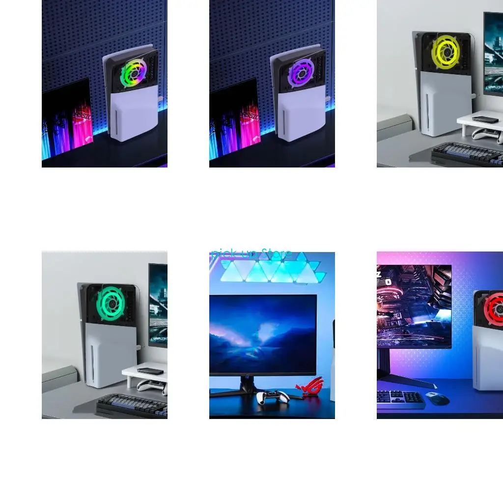 

Q5WA Professional Led Light Lips для 7 Colors Game Console Console украшение световые световые полоски ленты