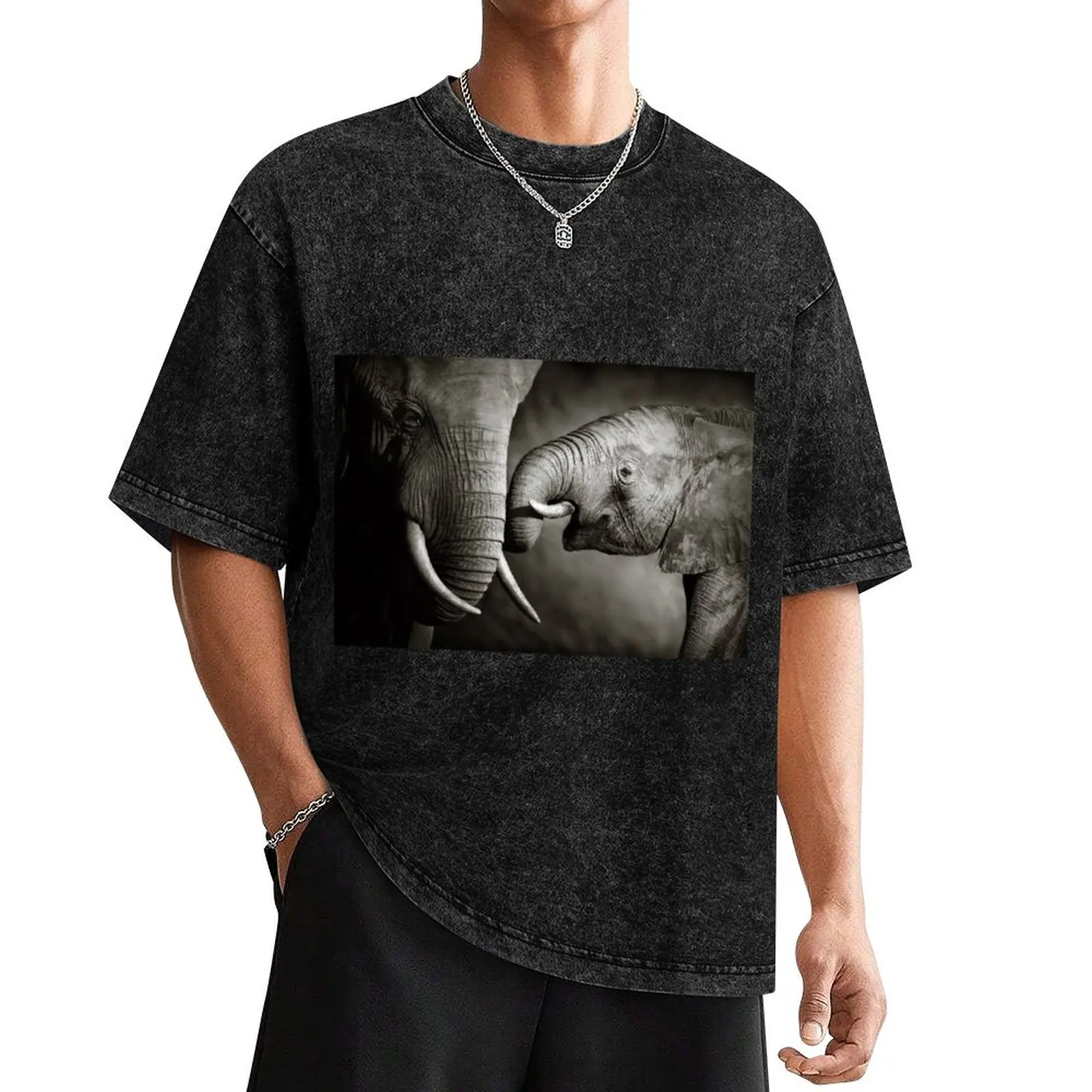 

Elephant affection T-Shirt topping oversizeds mens graphic t-shirts