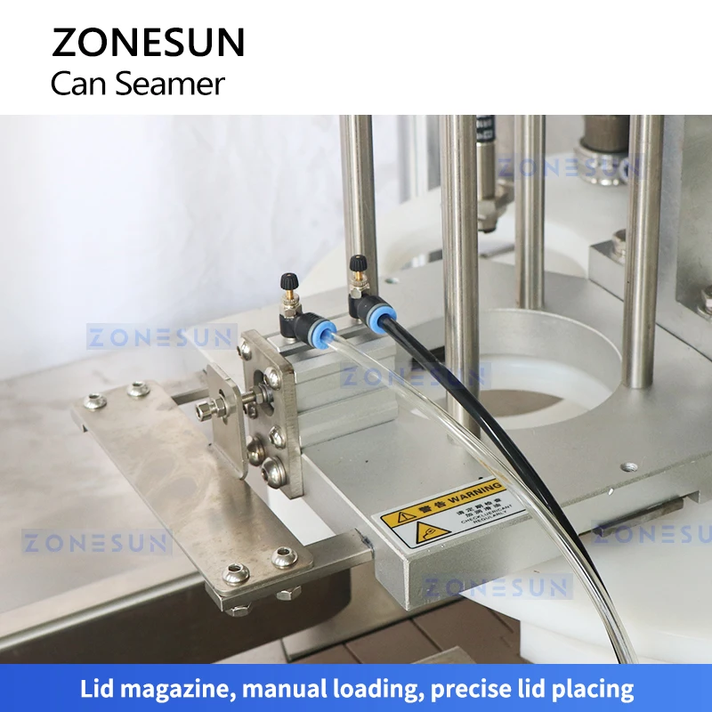آلة إغلاق علب الصفيح الأوتوماتيكية من Zonesun ، آلة خياطة العلب ، معدات خياطة العلب ذات الحجم الكبير ،
