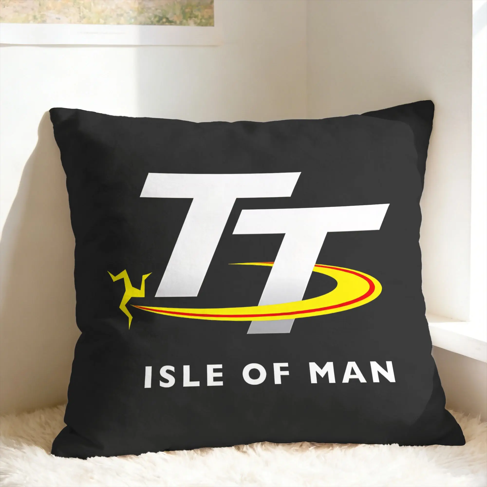 Pillow Cover Isle of Man TT Road Bike Race  Fashion Pillow Case For Living Room Chair Pillowcases